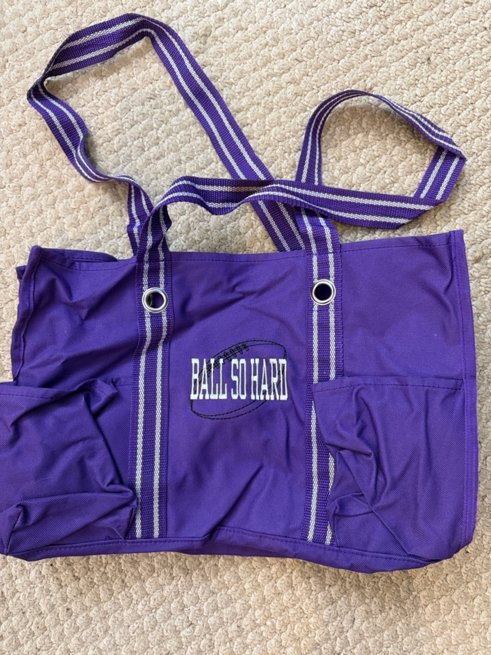 Ball So Hard Purple thirty-one Tote Bag